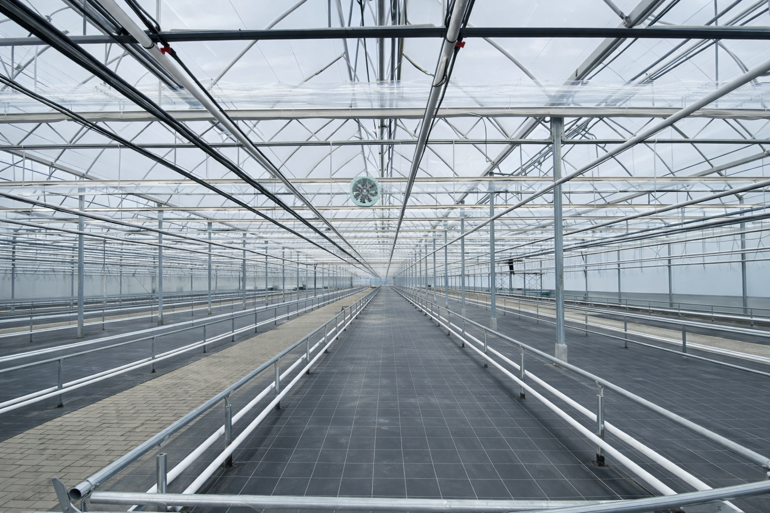 ETFE membrane system in the Ahlen greenhouse