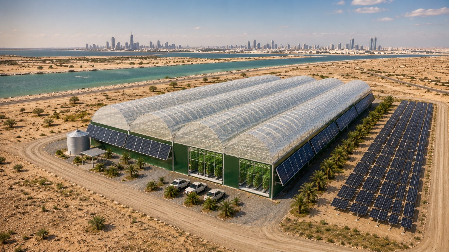 3-Climates greenhouse concept visualization